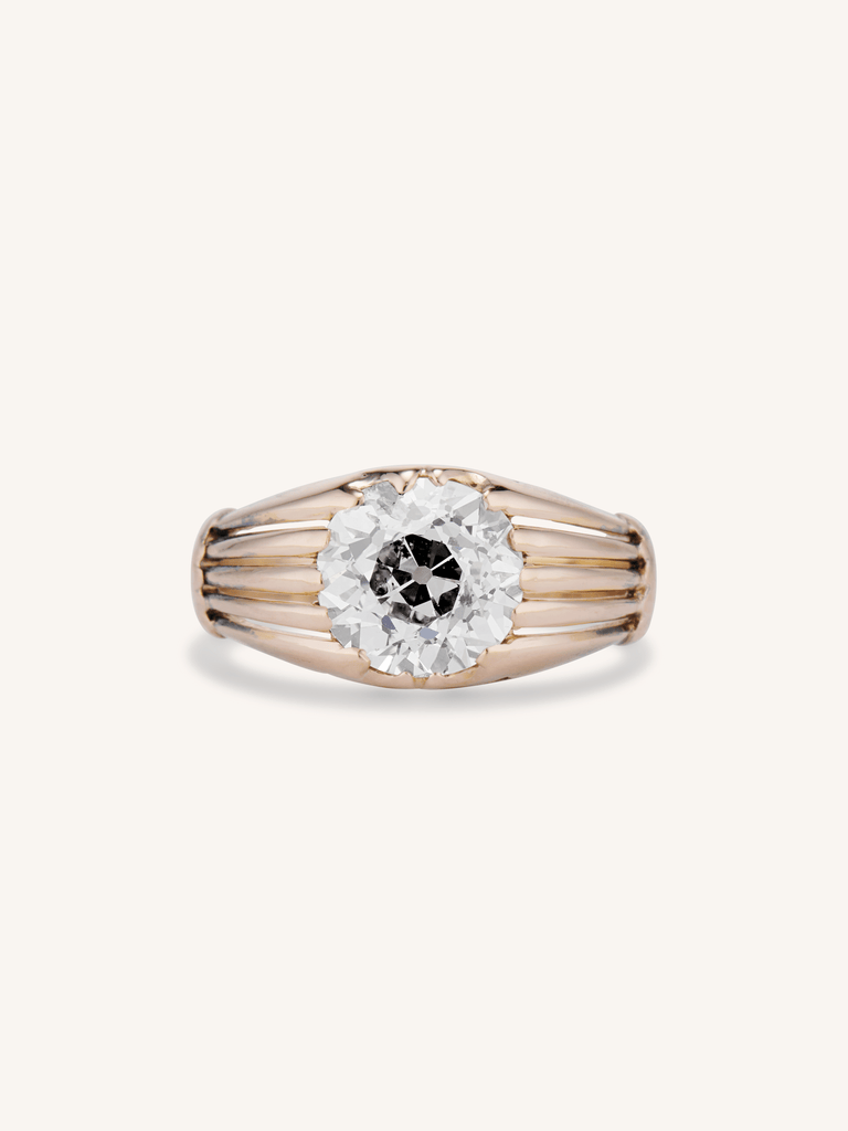 Vintage 2.37 Old Mine Diamond Ring